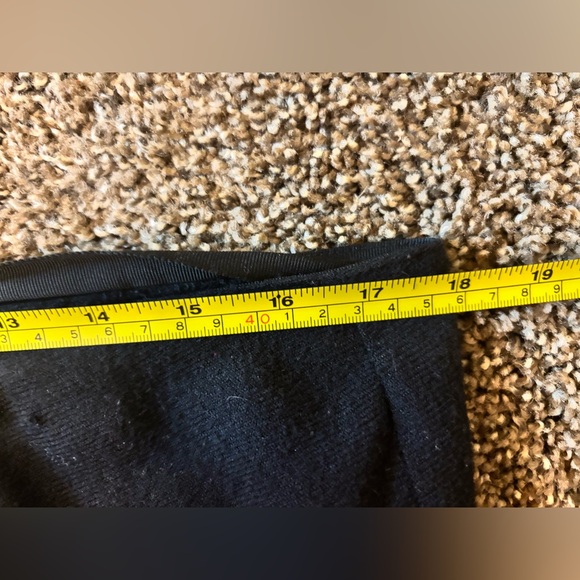 Vintage 100% Wool Ralph Lauren Black Maxi Skirt with Fringe - Picture 14 of 16